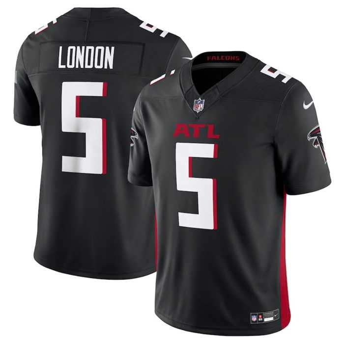 Men & Women & Youth Atlanta Falcons #5 Drake London Black 2023 F.U.S.E. Vapor Untouchable Limited Stitched Football Jersey->arizona cardinals->NFL Jersey